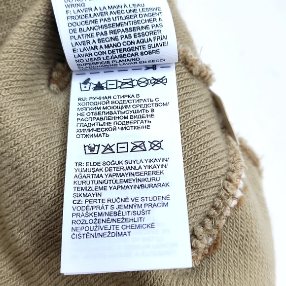 THE NORTH FACE BEANIE HAT TAN & CREAM COLOR - Picture 8 of 8